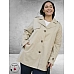 Kaffe curve Trenchcoat Kort Feather Grey